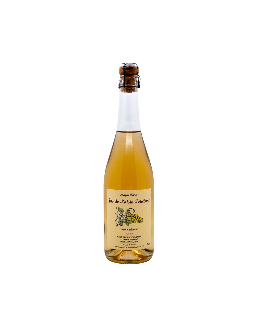 Jus de raisin pétillant Charente